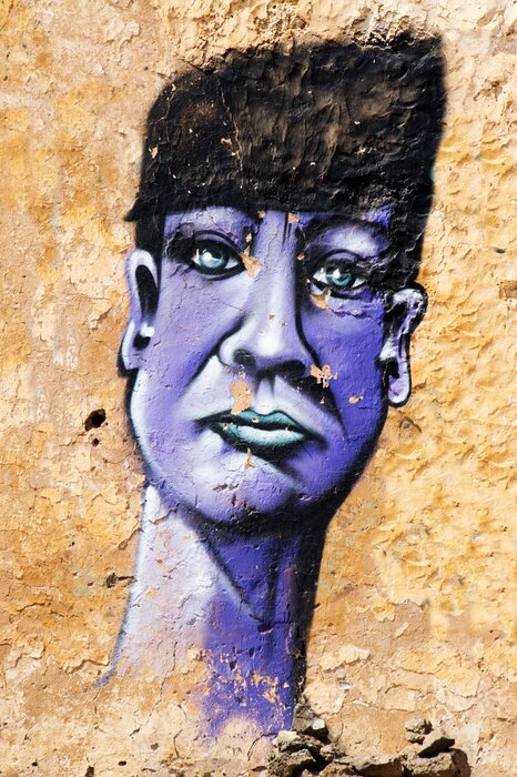 Bild Mensch auf Graffiti