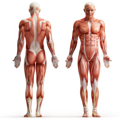 Menschliches Modell mit Muskeln