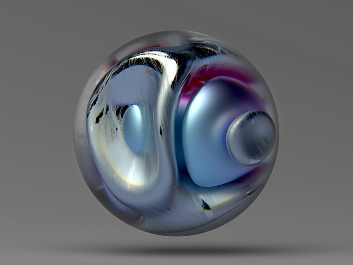 Bild Metallkugel mit Glanz