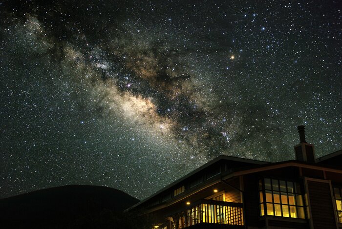 Bild Milchstraße über die Stadt