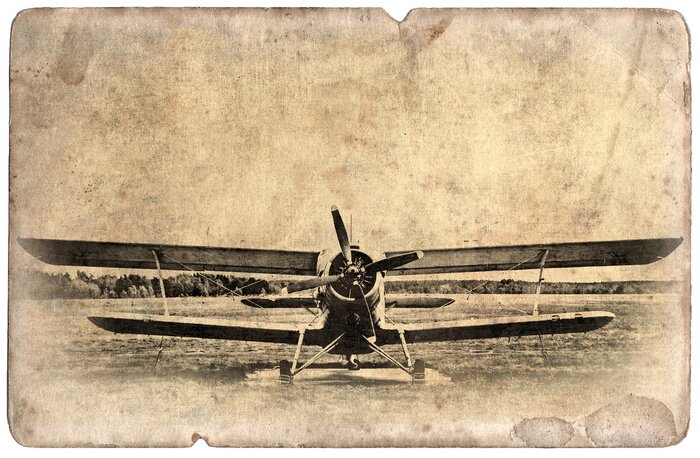 Bild Militärflugzeug Vintage