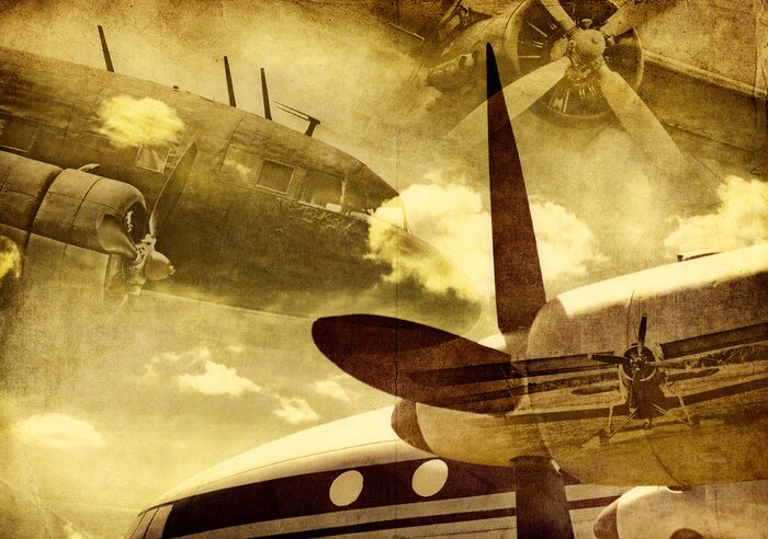Bild Militärflugzeuge Retro