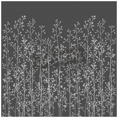 Bild Minimalistische Pflanzen auf grauem Hintergrund