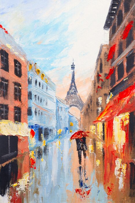 Bild Mit Aquarellfarbe gemaltes Paris