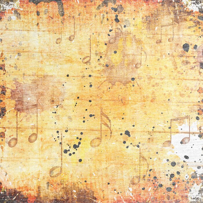 Bild Mit Musik gemalter Hintergrund