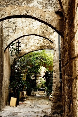 Bild Mittelalterliche Straße in der Altstadt von Rhodos Insel. Griechenland