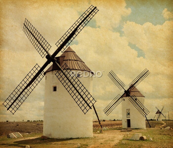 Bild Mittelalterliche Windmühlen