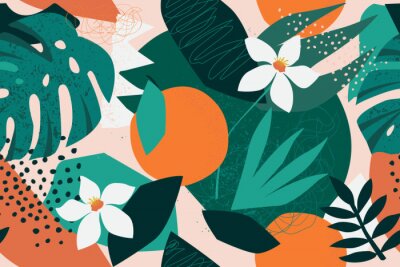 Bild Moderne florale Muster-Collage