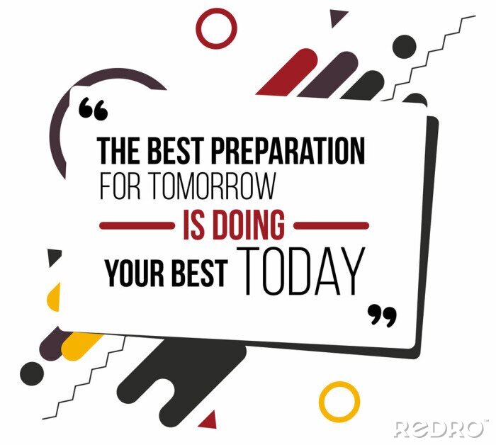 Bild Moderne Grafik mit motivierendem Schriftzug