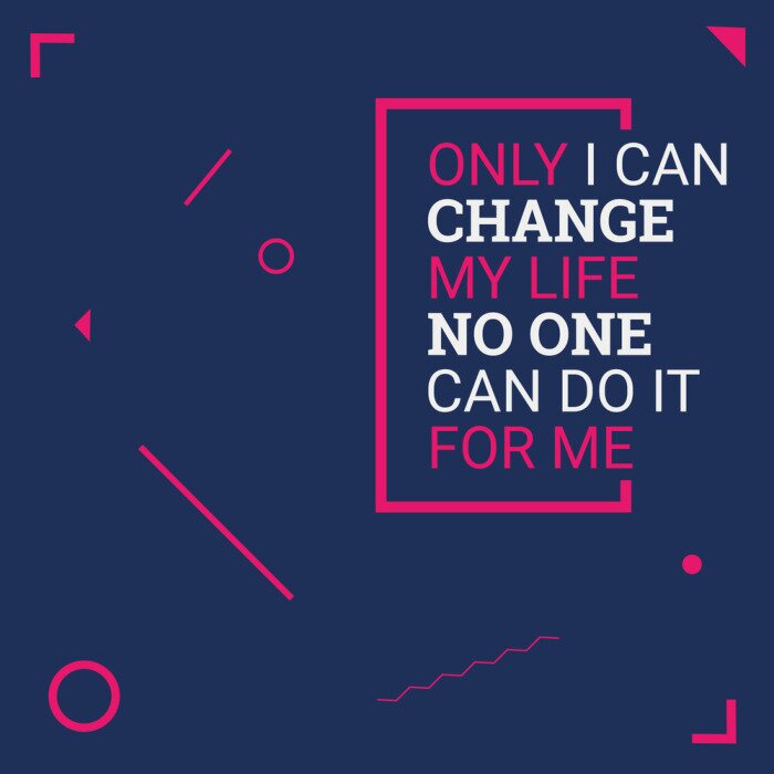 Bild Moderne Grafik mit typografischem Satz