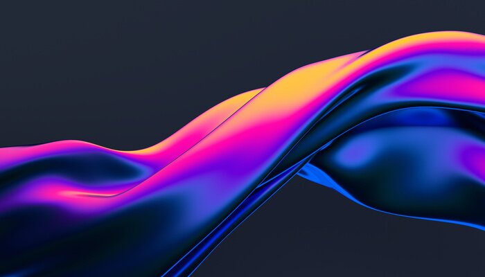 Bild Modernes Muster mit 3D-Farbwelle