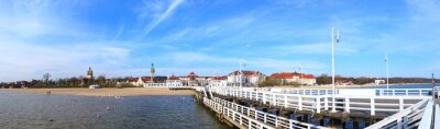 Mole in Sopot im Sommer