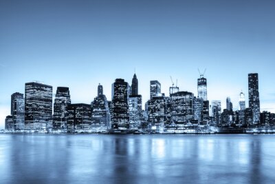 Monochromatisches New Yorker Panorama