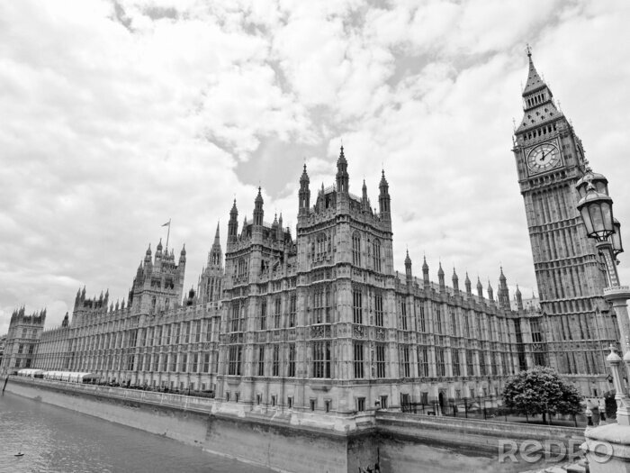 Bild Monochromatisches Panorama von Westminister