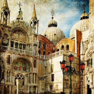 Bild Motiv mit den Denkmälern von Venedig