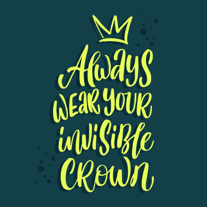 Bild Motivierende Aufschrift auf blauem Hintergrund