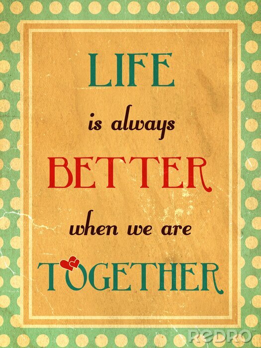 Bild Motivierende Typografie im Retrostil