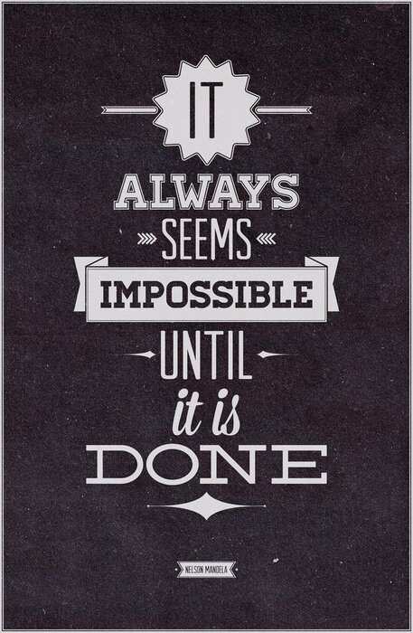 Bild Motivierender Slogan auf dunklem Hintergrund