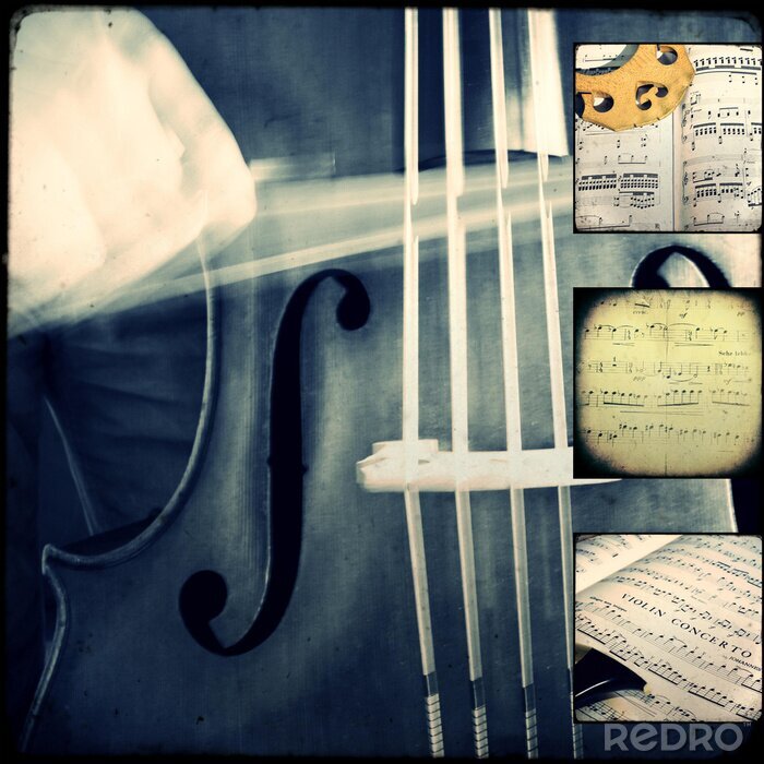 Bild Musik-Collage mit Geige
