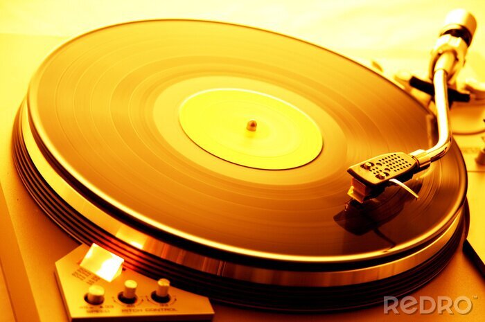 Bild Musik Retro mit Vinylschallplatte