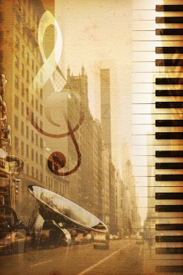 Bild Musikalische Collage mit der Stadt
