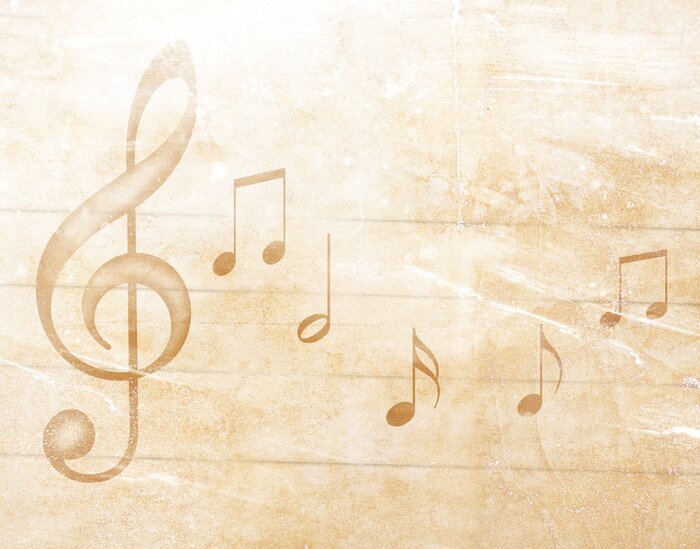 Bild Musikalischer Hintergrund für Instrumente