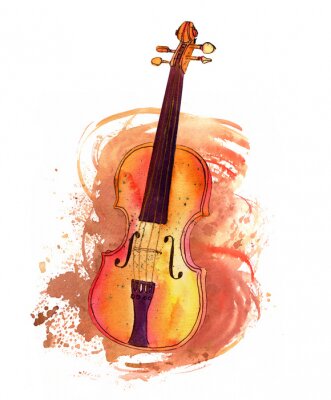 Bild Musikalisches Gemälde der Violine