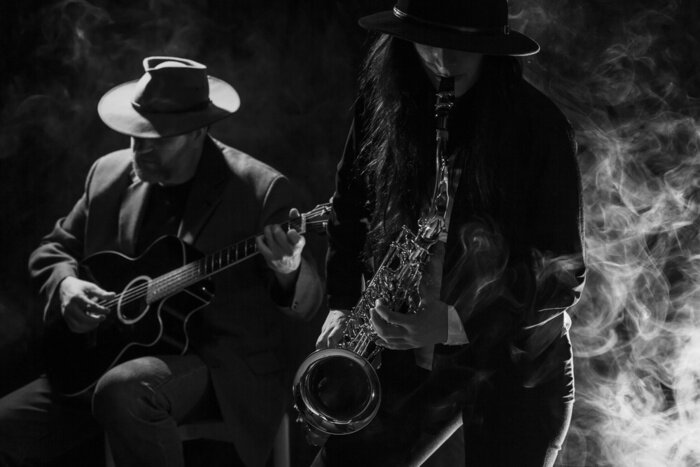 Bild Musiker, die Instrumente spielen