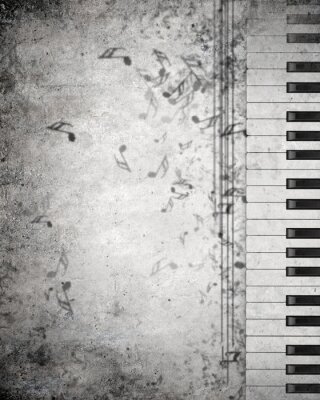 Musikinstrument Klavier und Noten