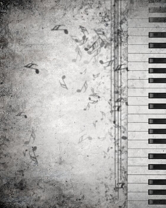 Bild Musikinstrument Klavier und Noten