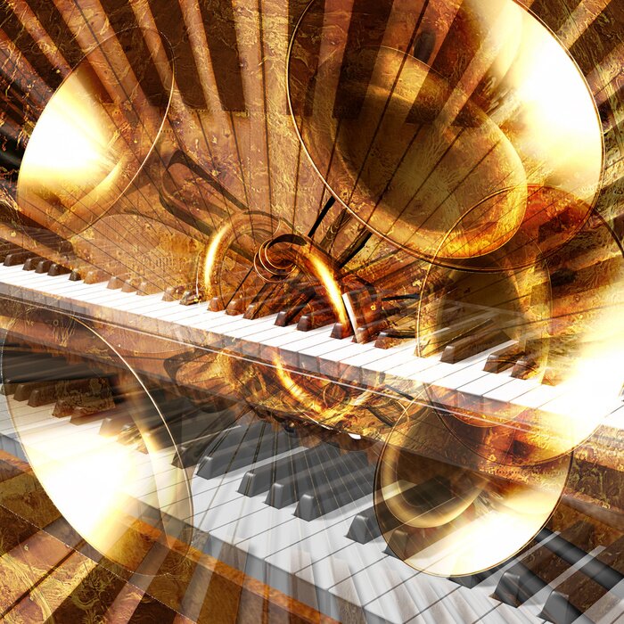 Bild Musikinstrumente in Collage