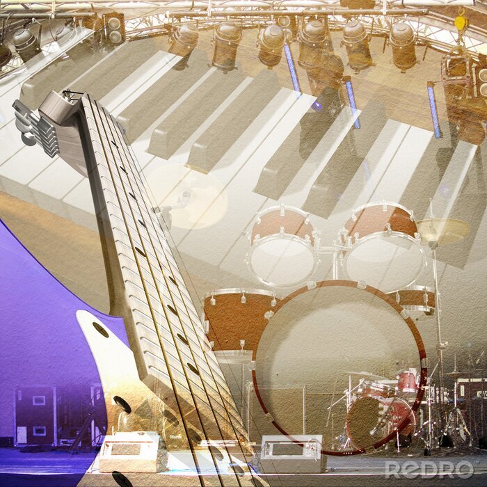 Bild Musikinstrumente und Musik Retro