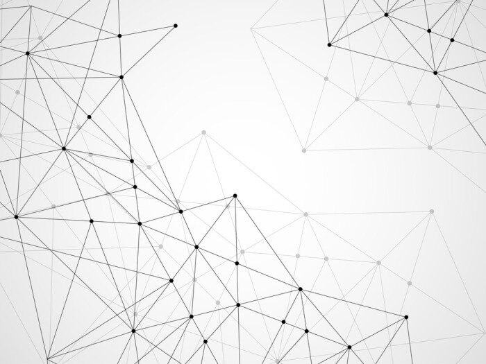 Bild Muster Linien, die die Punkte verbinden