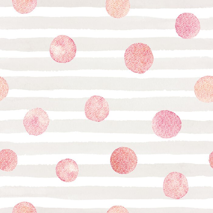 Bild Muster mit Aquarellstreifen und -punkten