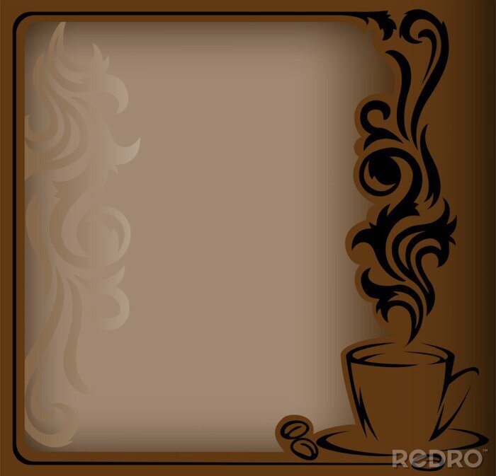 Bild Muster mit aromatischem Kaffee