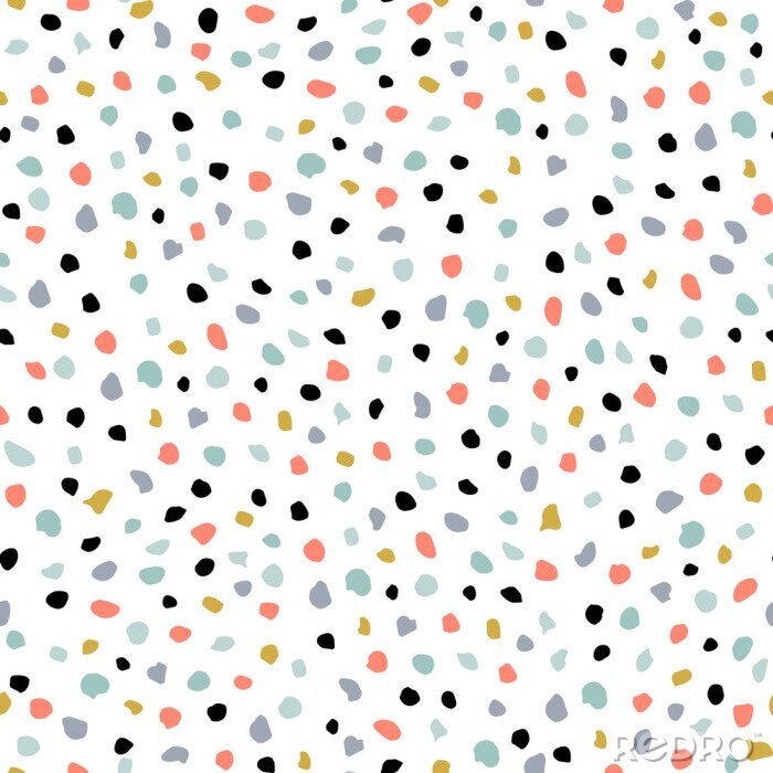 Bild Muster mit kleinen verschiedenfarbigen Punkten