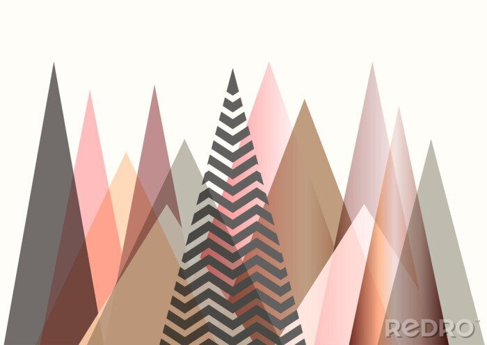 Bild Muster skandinavischer Berggipfel