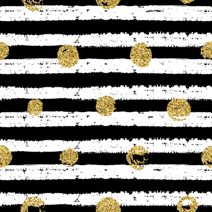 Bild Muster Streifen und große Punkte