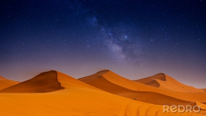 Bild Nachthimmel über Wüste
