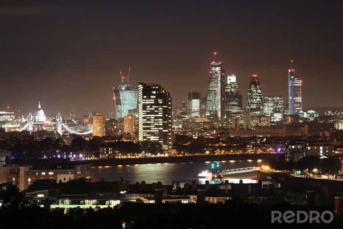 Bild Nachtpanorama von London
