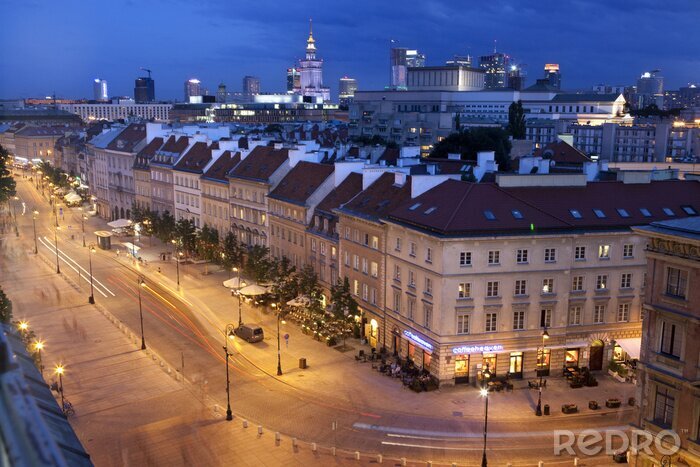 Bild Nächtliche Straßen in Warschau