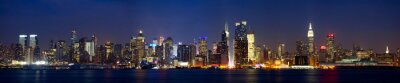 Nächtliches Panorama von Manhattan