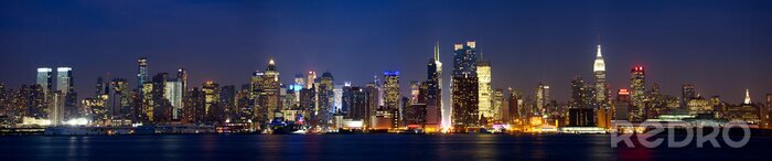 Bild Nächtliches Panorama von Manhattan