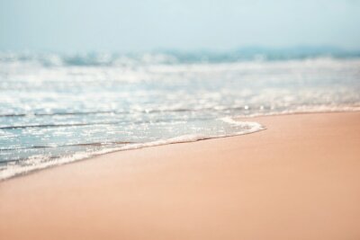 Bild Nahaufnahme auf Strand mit Welle