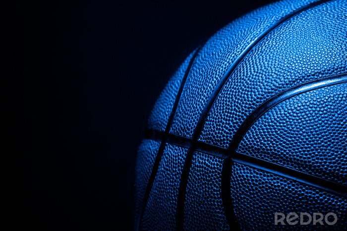 Bild Nahaufnahme vom blauen Baskettball