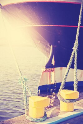 Nahaufnahmen vom Segelschiff