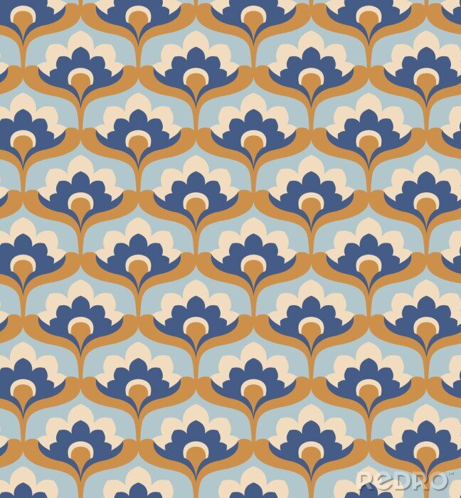 Bild Nahtlose Vintage Blumenmuster