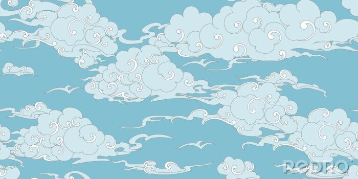 Bild Nahtloses Wolkenmuster