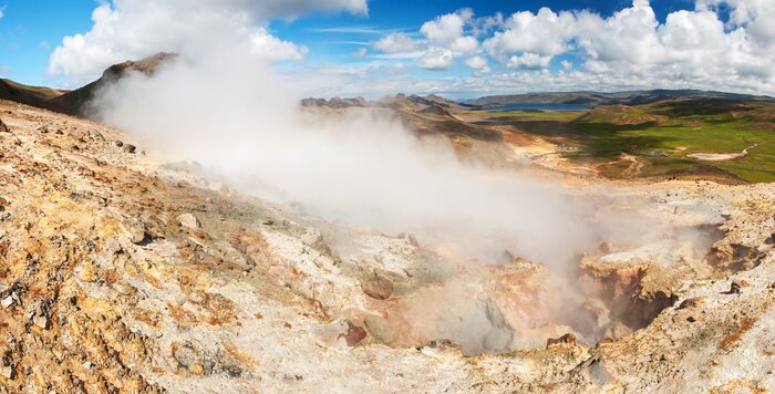 Bild Natur Felsen und Wasserdampf