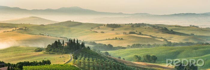 Bild Neblige Landschaft in der Toskana